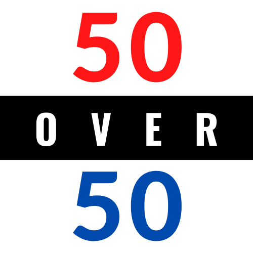 50 over 50 Logo